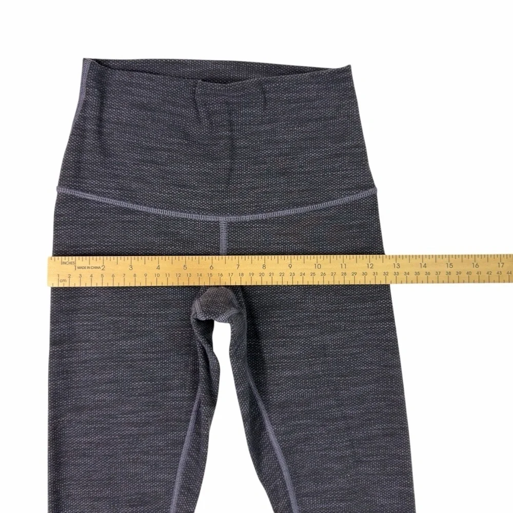 Lululemon Wunder Under Variegated Knit HR Warm Leggings Purple Gray Women’s Sz 2 - Picture 8 of 11